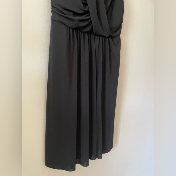 Ann Taylor Black Sleeveless Shawl Dress-6 Petite - Picture 5 of 8